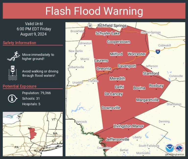 Gov. Hochul Declares Statewide State of Emergency as Remnants of Debby Cause Severe Flooding