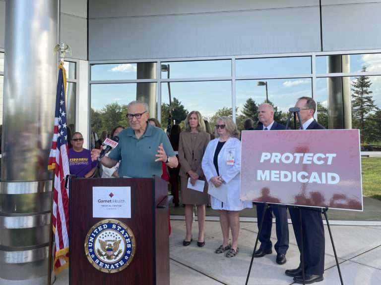 Sen. Schumer Visits Garnet Health Harris Campus, Pushes New Bill to Reverse Trump’s Health Cuts